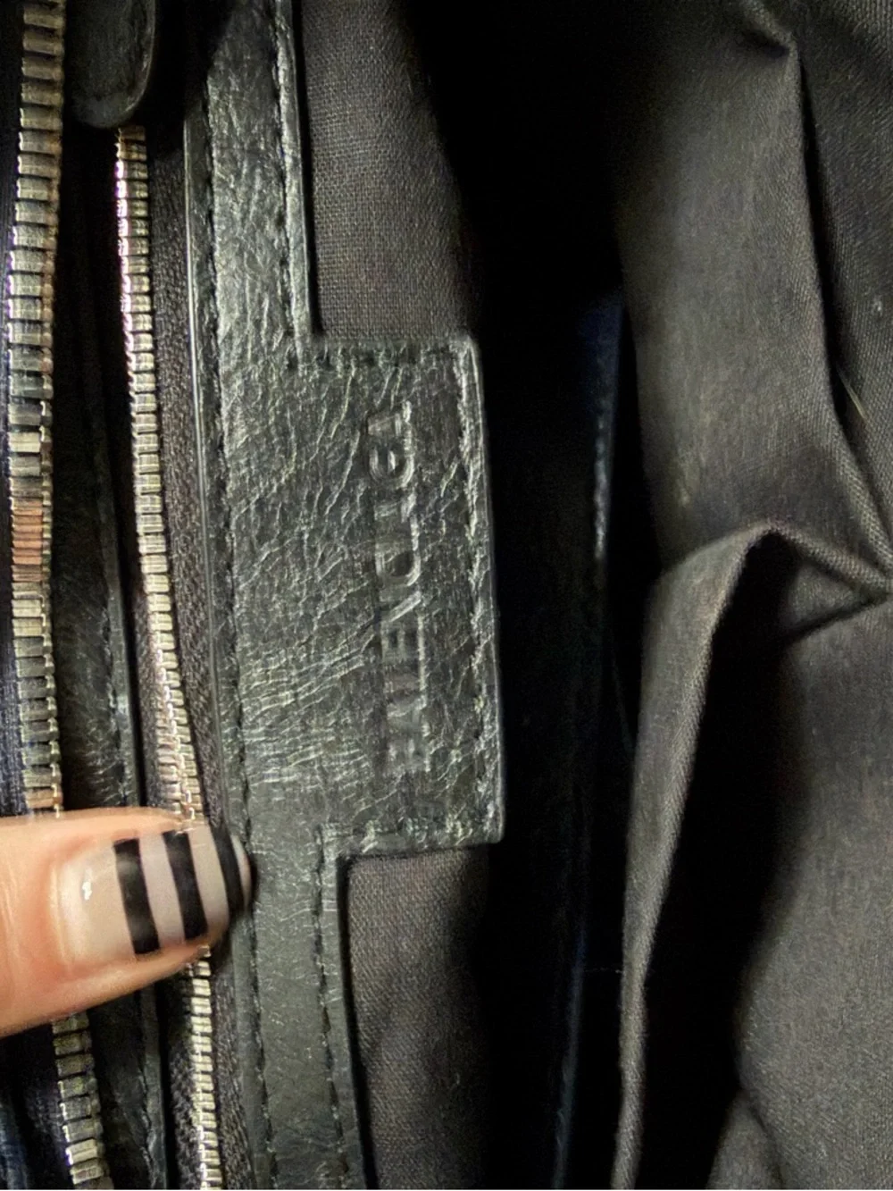 Balenciaga Small Navy Blue City Bag - Picture 4 of 6